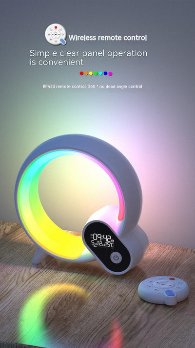 Creative Q-Light Sunrise Alarm Clock & Colorful Atmosphere Lighting"