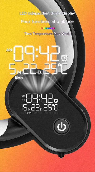 Creative Q-Light Sunrise Alarm Clock & Colorful Atmosphere Lighting"