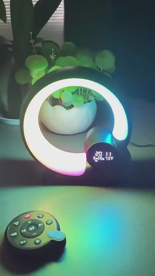 Creative Q-Light Sunrise Alarm Clock & Colorful Atmosphere Lighting"